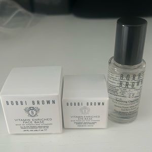 NWT Bobbi brown vitamin enriched eye base, face base soothing cleansing oil